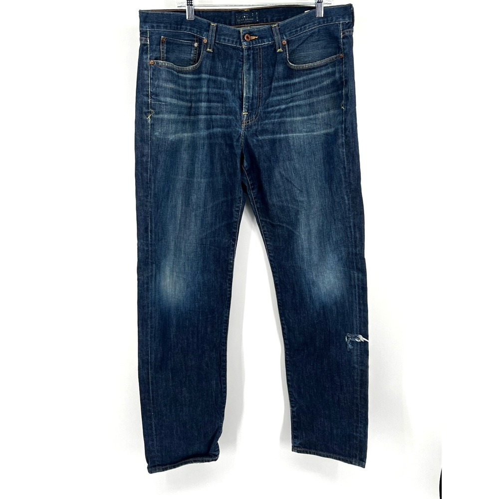 Lucky Brand 121 Heritage Slim Jeans Mens 38x34 Blue Dark Wash